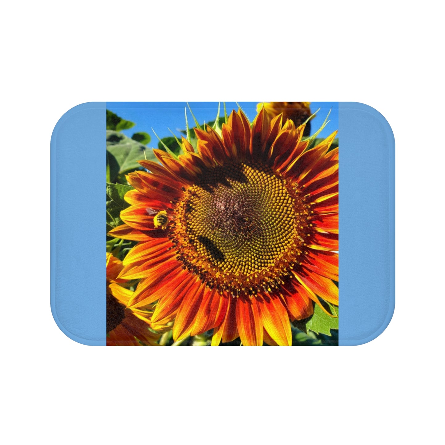 Bumble Bee Sunflower Bath Mat (Enchanted Exposures By Tammy Lyne)