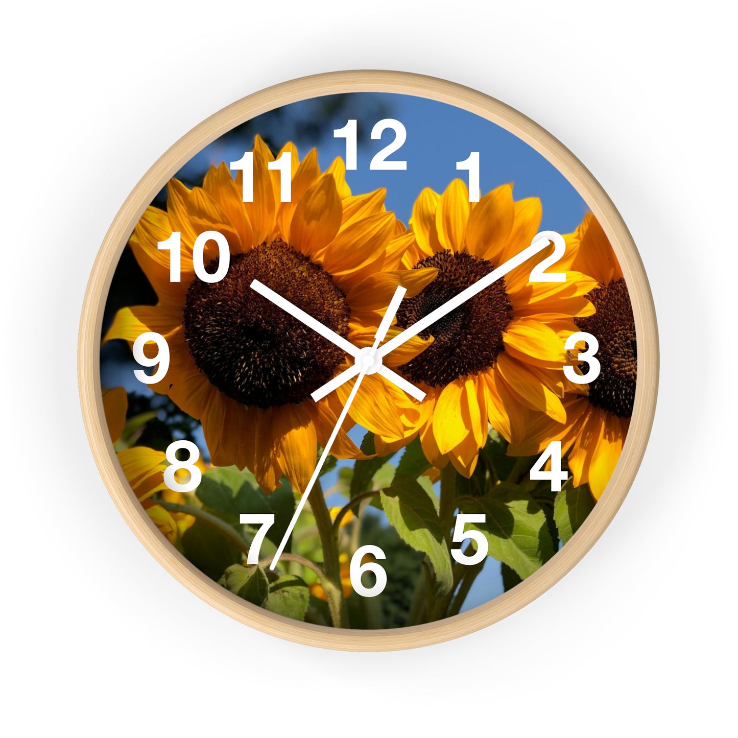 Bunched Sunflower Wall Clock (Custom Creations By Catelyn)