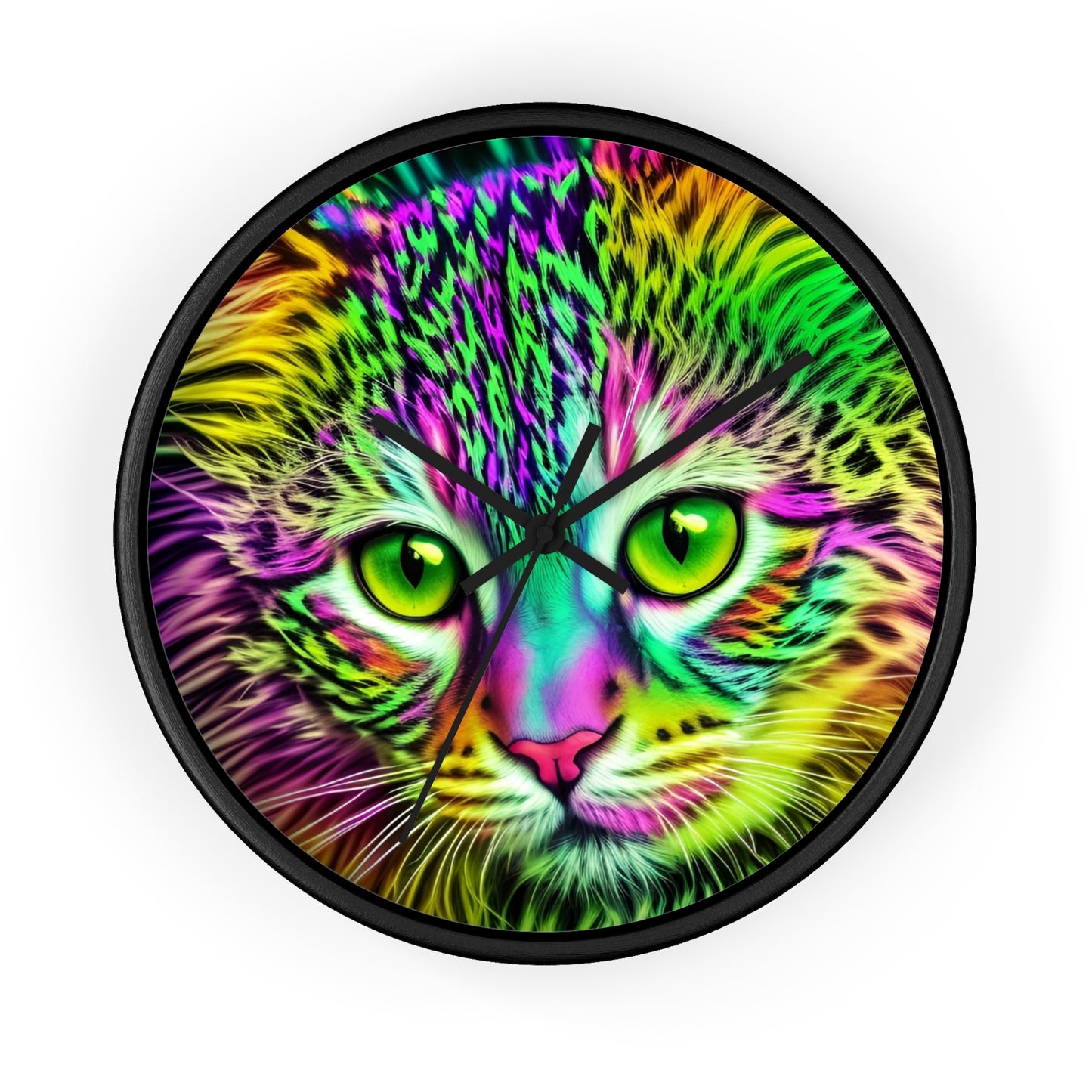 Colorful Kitty Clock (SP Photography Collection)