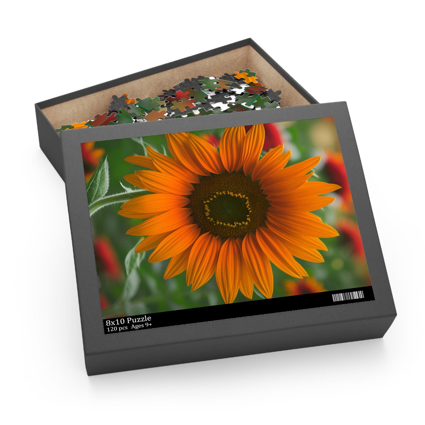 Orange Sunflower Puzzle (SP Photography Collection) (120, 252, 500-Piece)