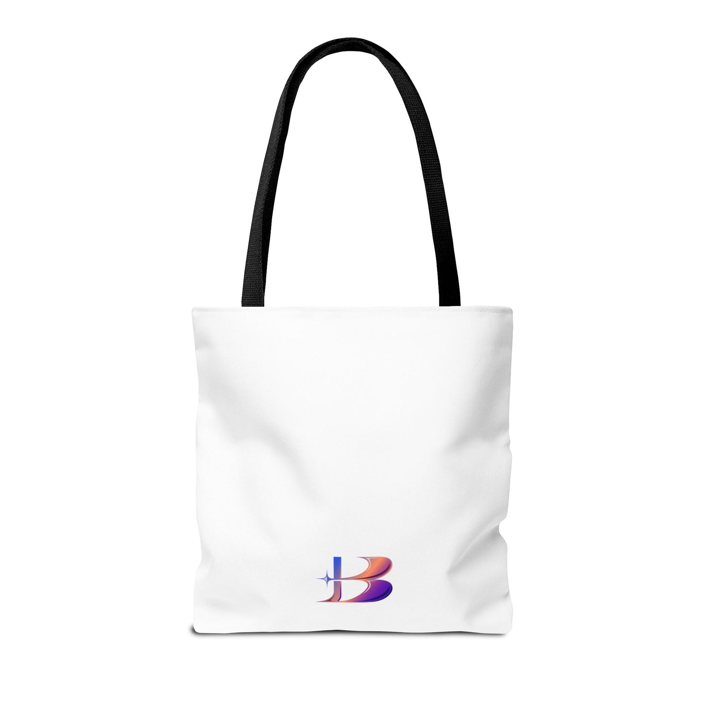 Smell The Flowers Tote Bag (aiB & J Collections) WHITE