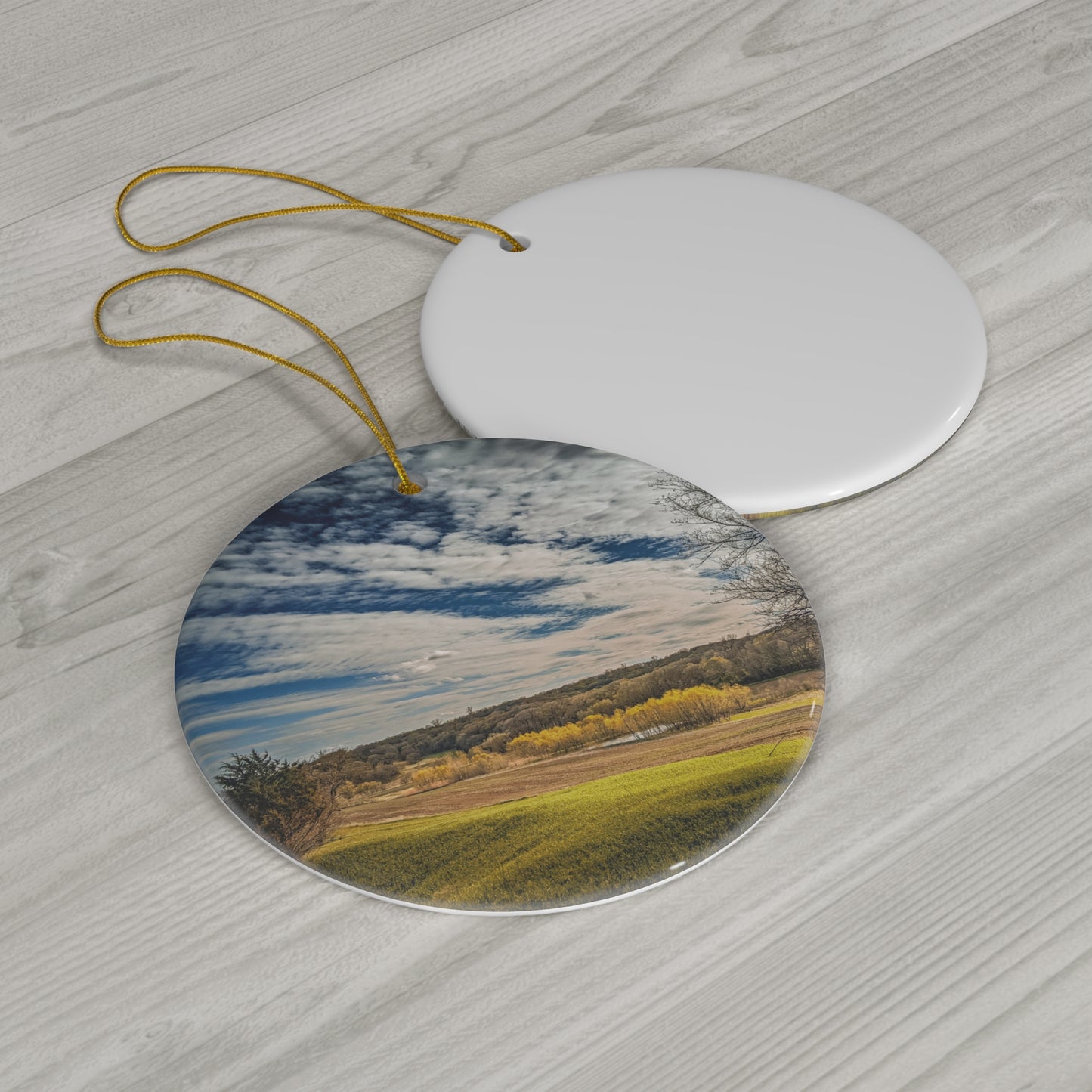 Rolling Clouds Ceramic Ornament (SP Photography Collection)