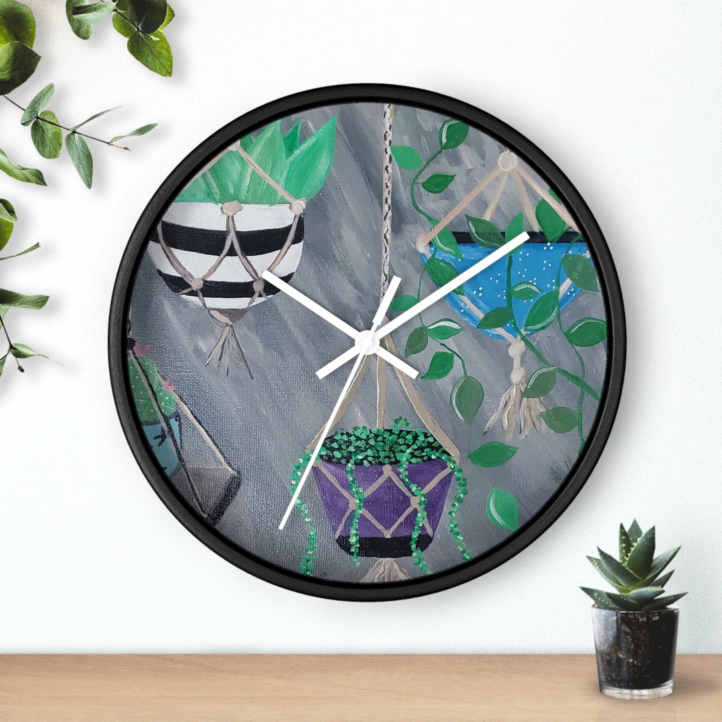 Succulent Delight Wall Clock (Brookson Collection)