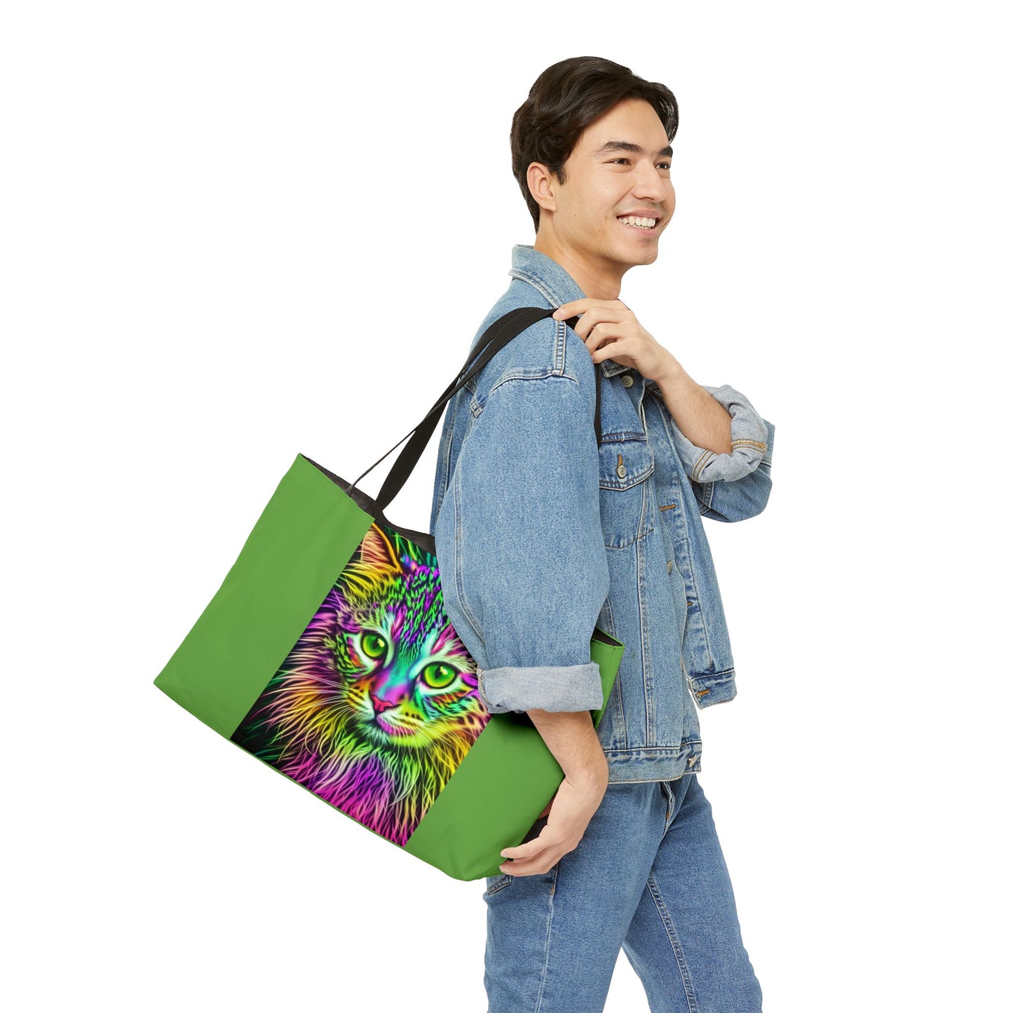 Colorful Kitty Weekender Tote Bag (SP Photography Collection) GREEN