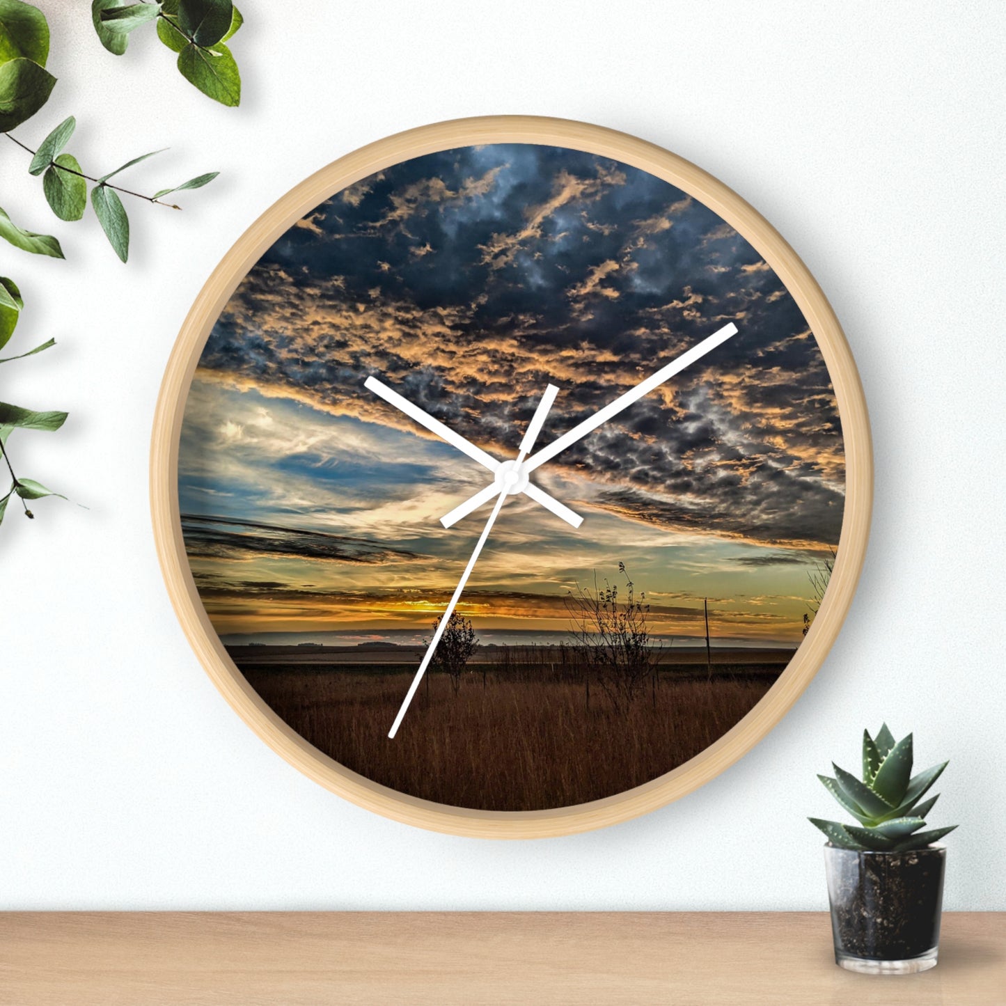 Sandy Skies Wall Clock (SP Photography Collection)