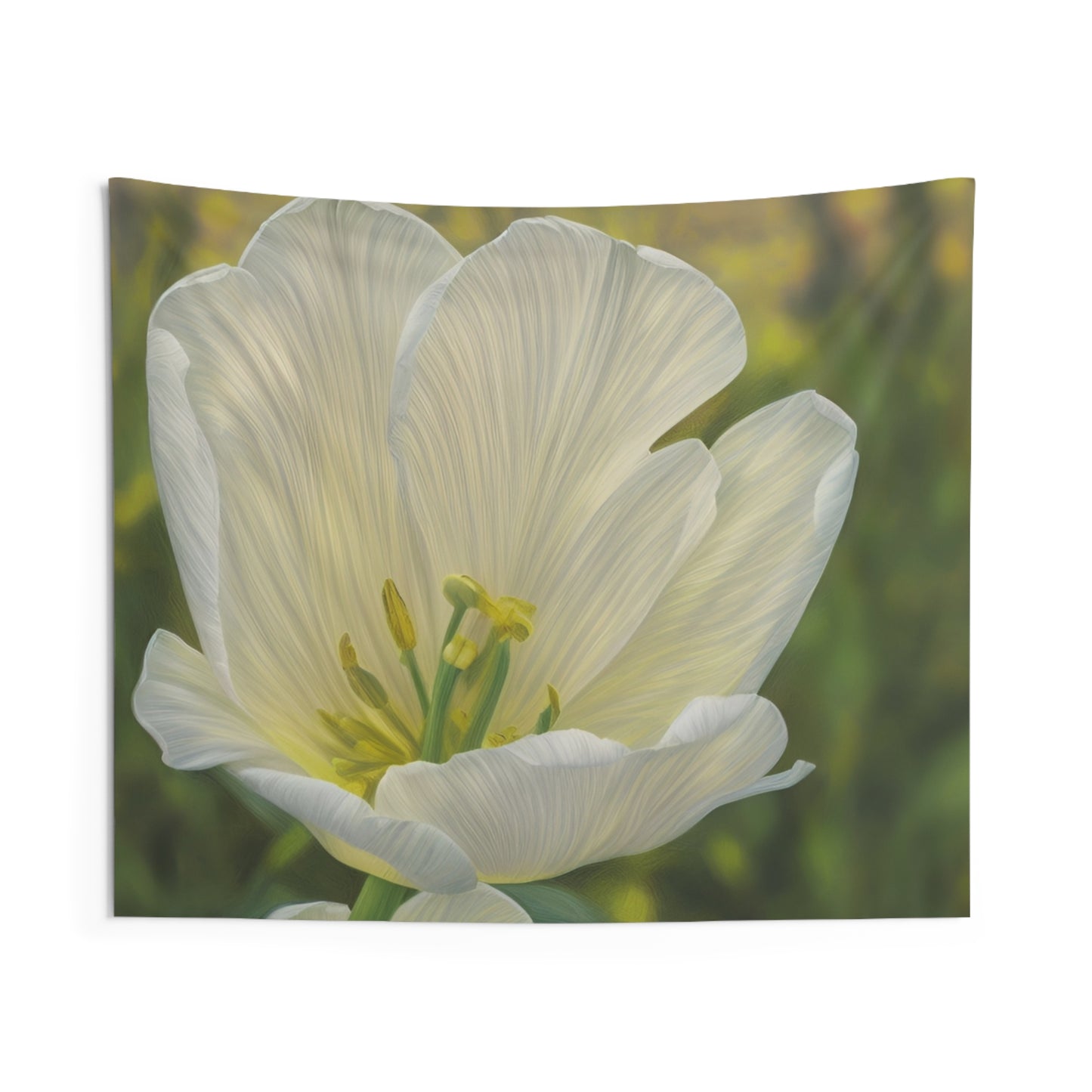 White Tulip Wall Tapestries (SP Photography Collection)