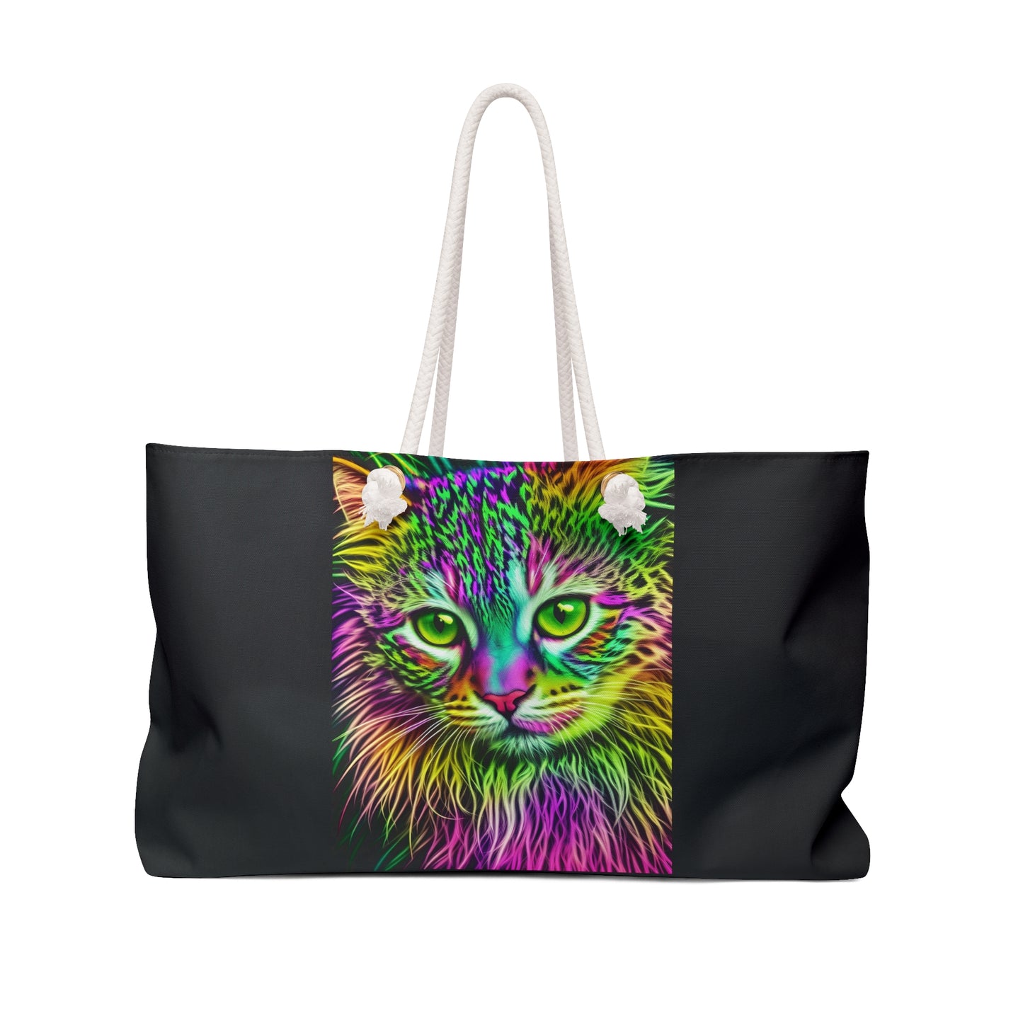Colorful Kitty Weekender Bag (SP Photography Collection) BLACK