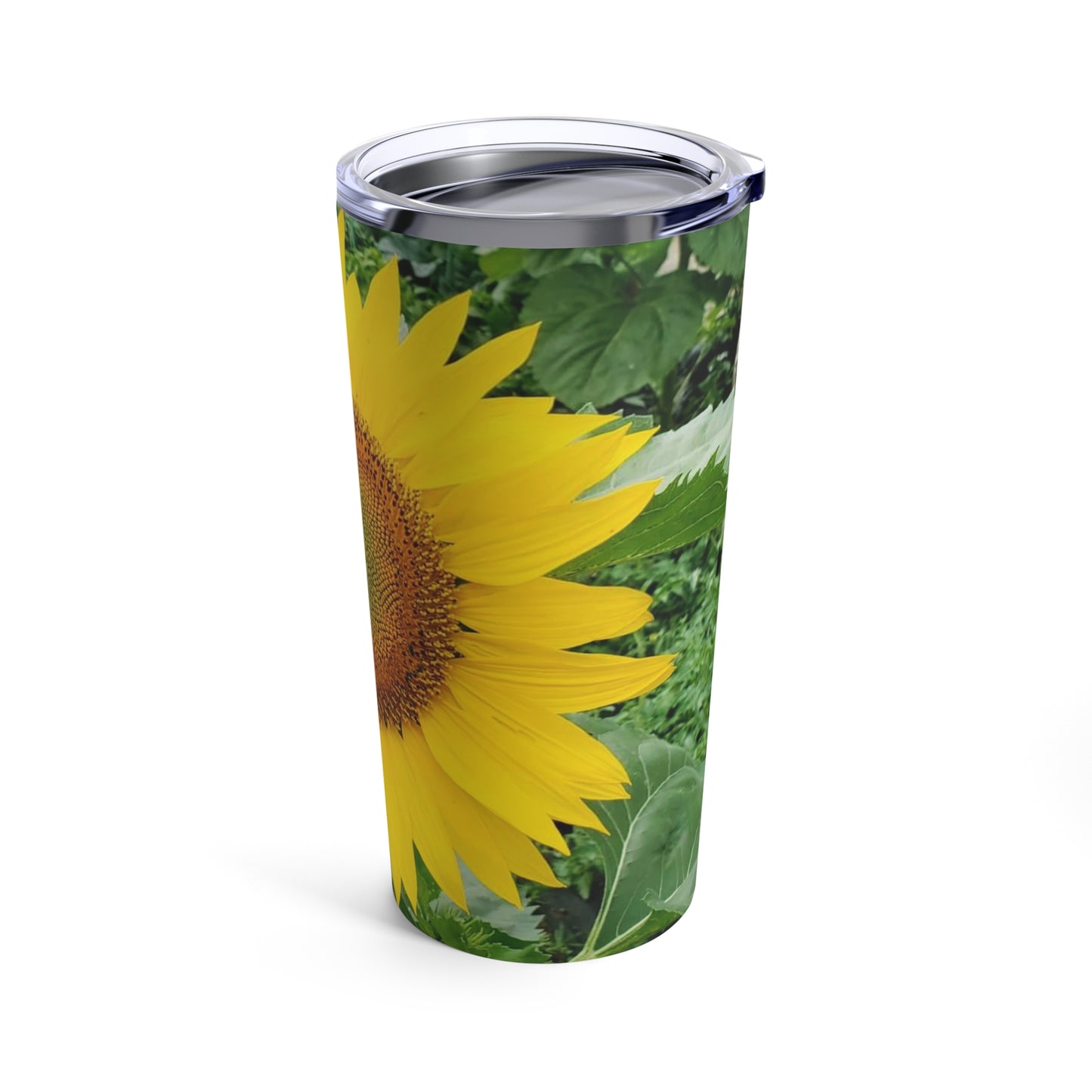 Yellow Sunflower Tumbler 20oz (Enchanted Exposures By Tammy Lyne)