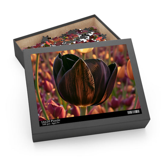 Purple Tulips Puzzle (SP Photography Collection) (120, 252, 500-Piece)