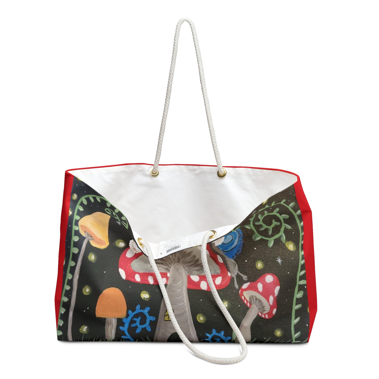 Magical Mushrooms Weekender Bag (Brookson Collection) RED