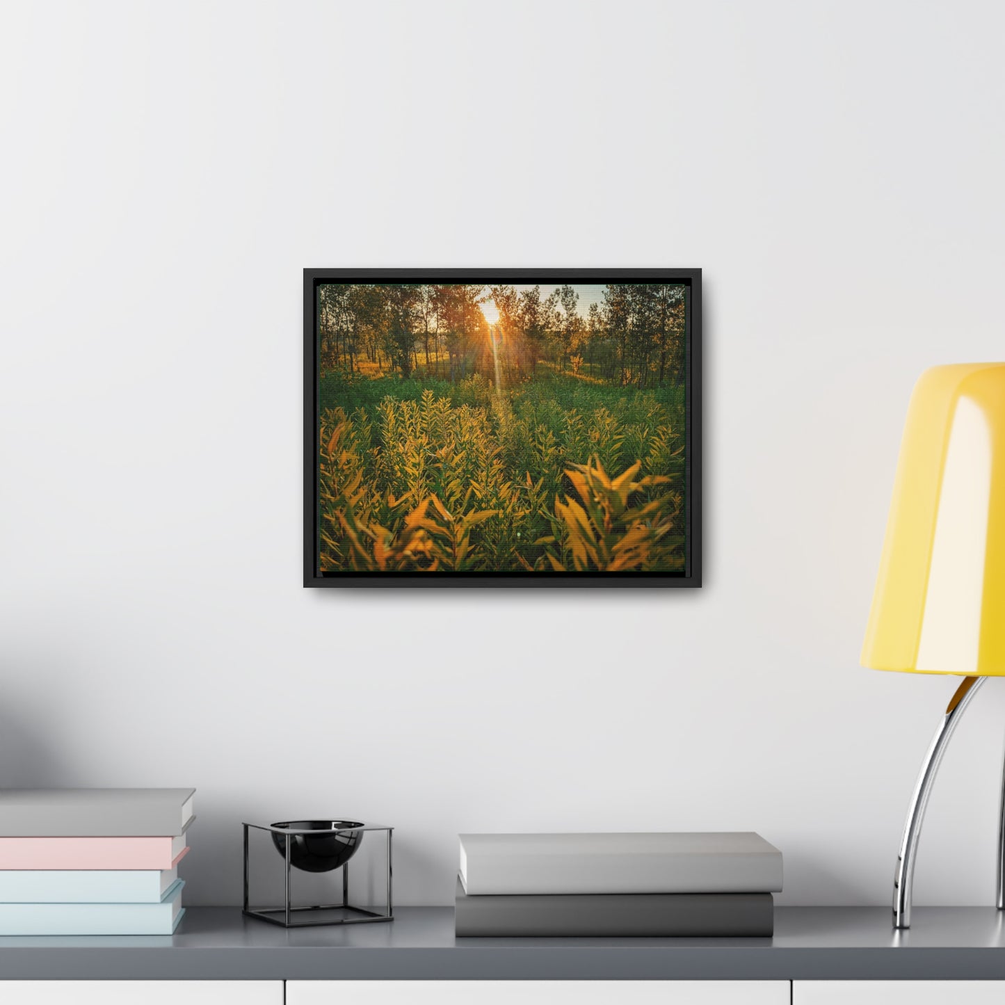 Sunset Fields Canvas, Horizontal Frame (SP Photography Collection)