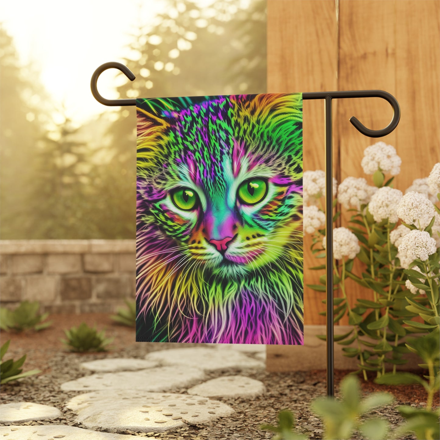 Colorful Kitty  Garden & House Banner (SP Photography Collection) (Pole not included)