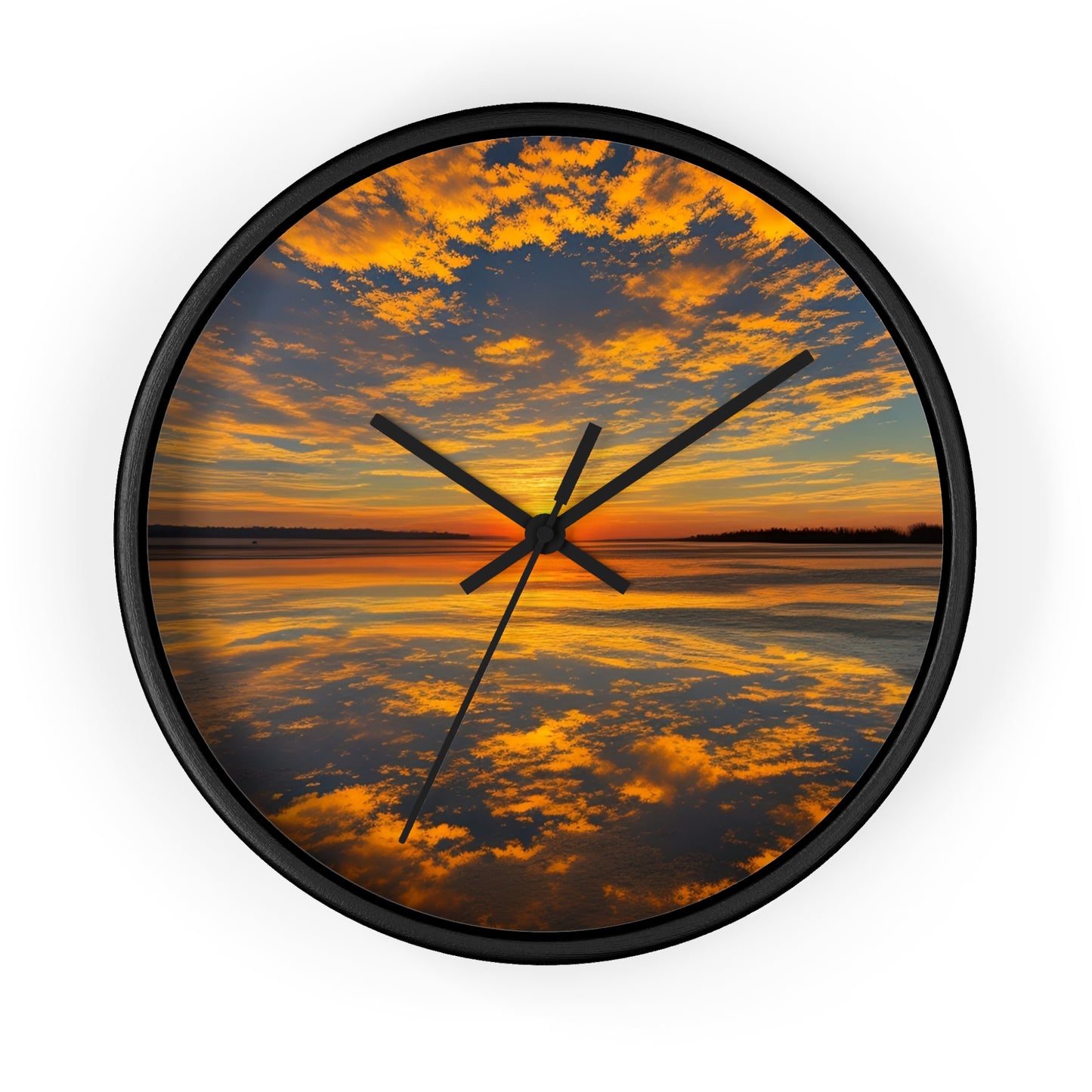 Orange Skies Wall Clock (SP Photography Collection)