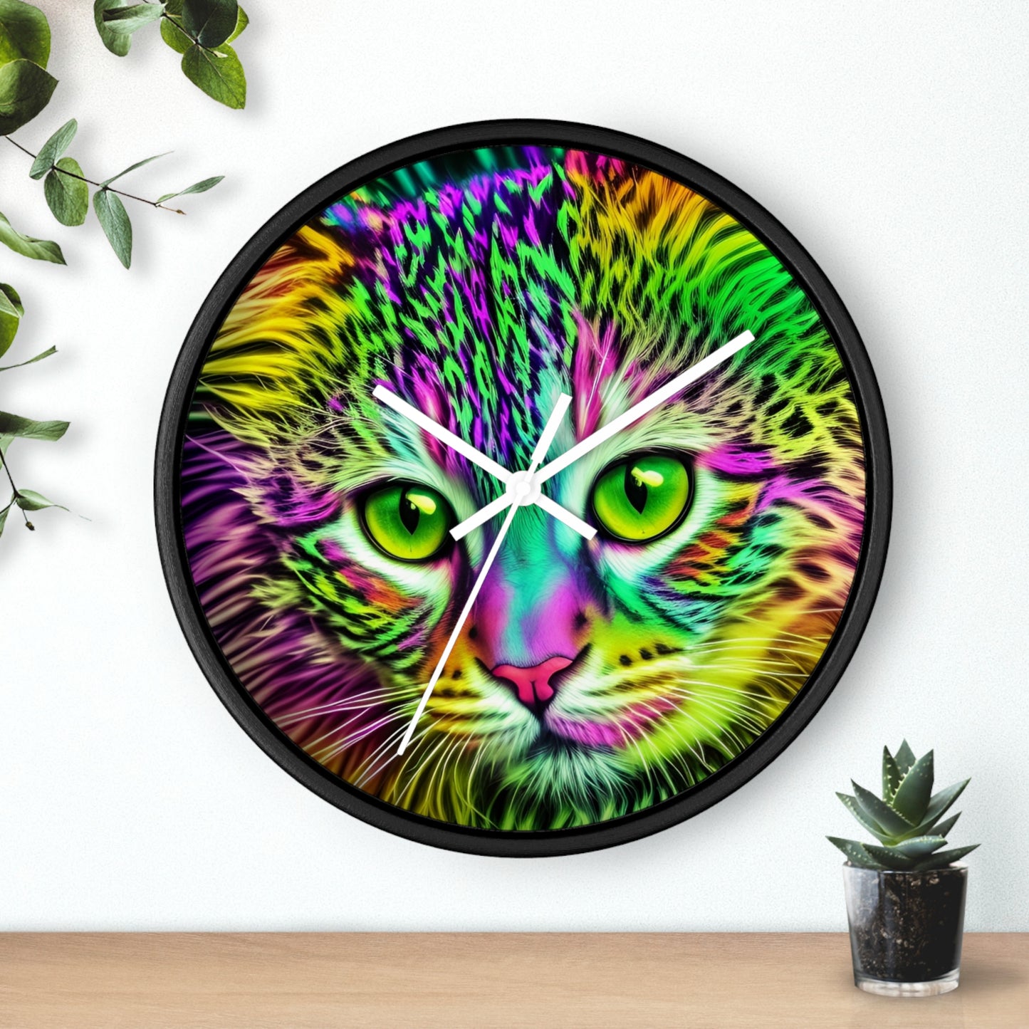 Colorful Kitty Clock (SP Photography Collection)