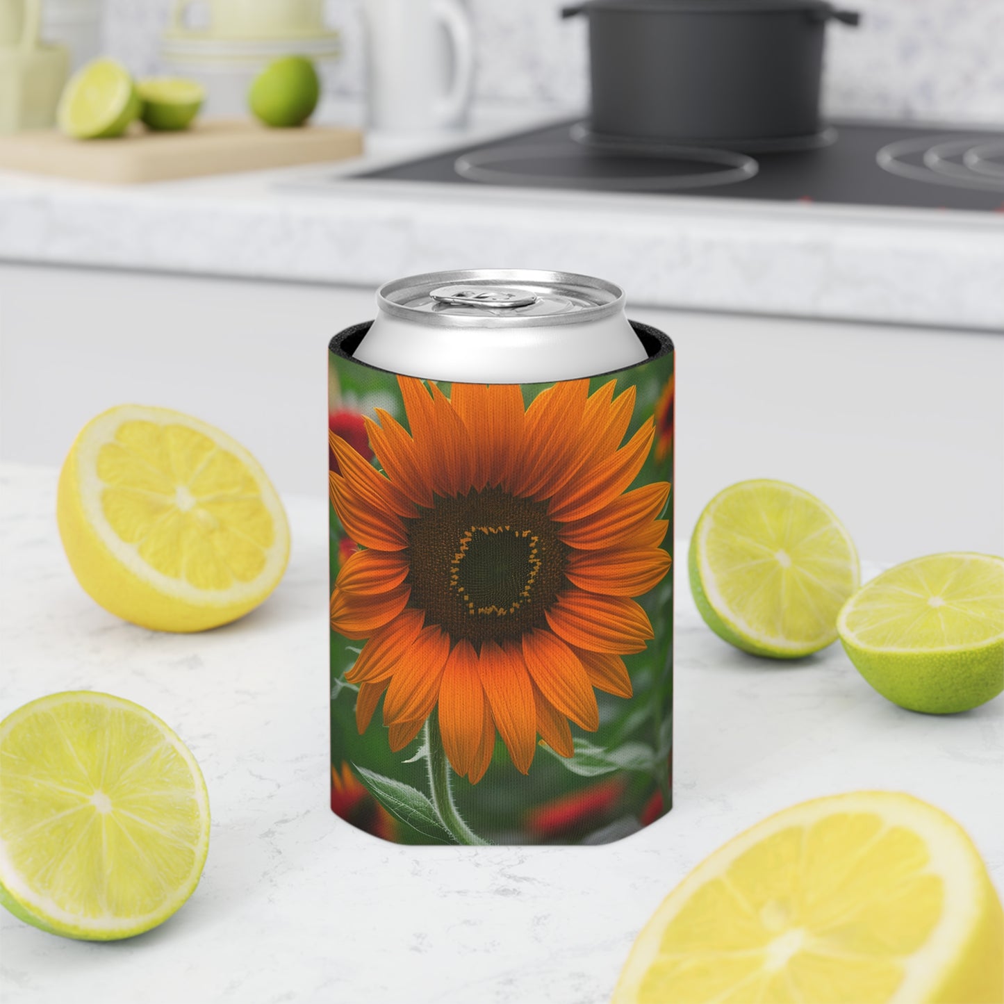 Orange Sunflower Can Cooler (SP Photography Collection) ORANGE