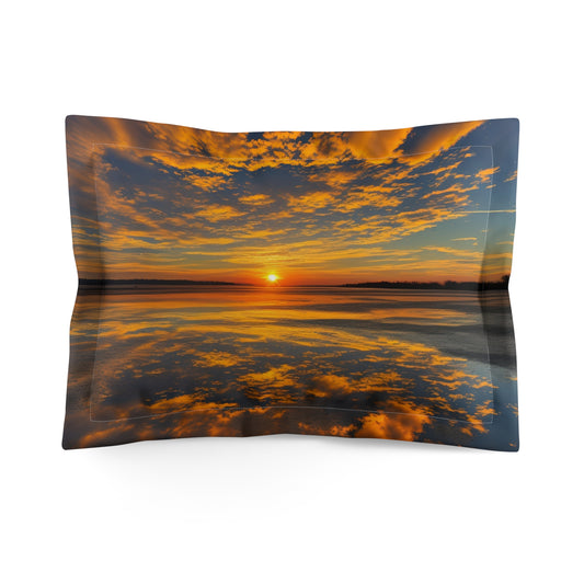 Orange Skies Microfiber Pillow Sham (SP Photography Collection)