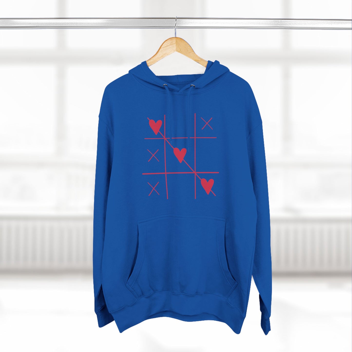 Won Heart Panel Fleece Hoodie ( B & J Collections)